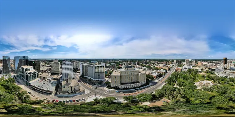 Hotel Saskatchewan and neighbouring buildings